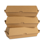NaturalPak Brown Kraft Hot Dog - 200/ctn
