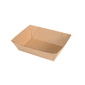 NaturalPak Brown Kraft Tray 1 - 500/ctn