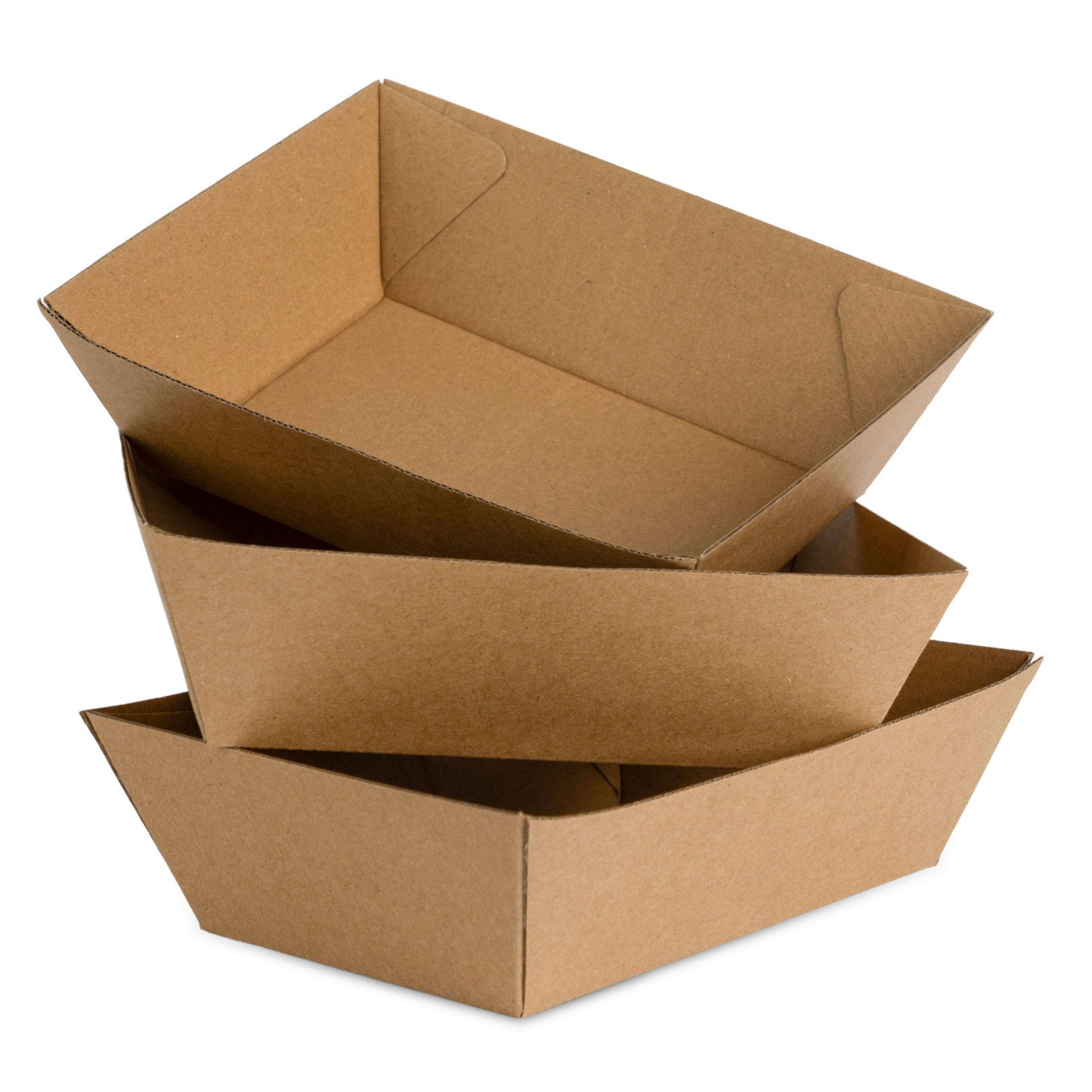 NaturalPak Brown Kraft Tray 1 - 500/ctn
