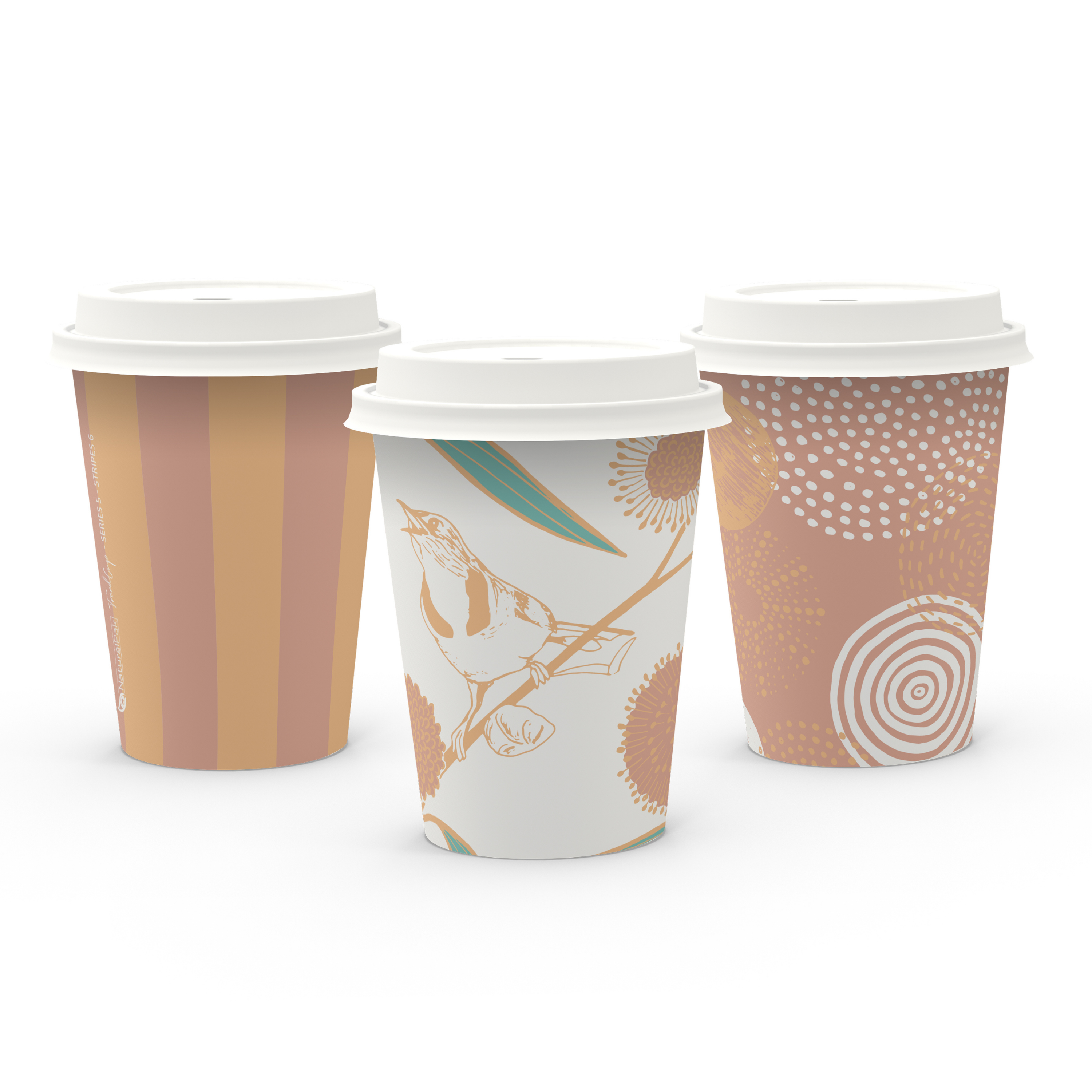 12oz (390ml) NaturalPak Single Wall Trend Cup
