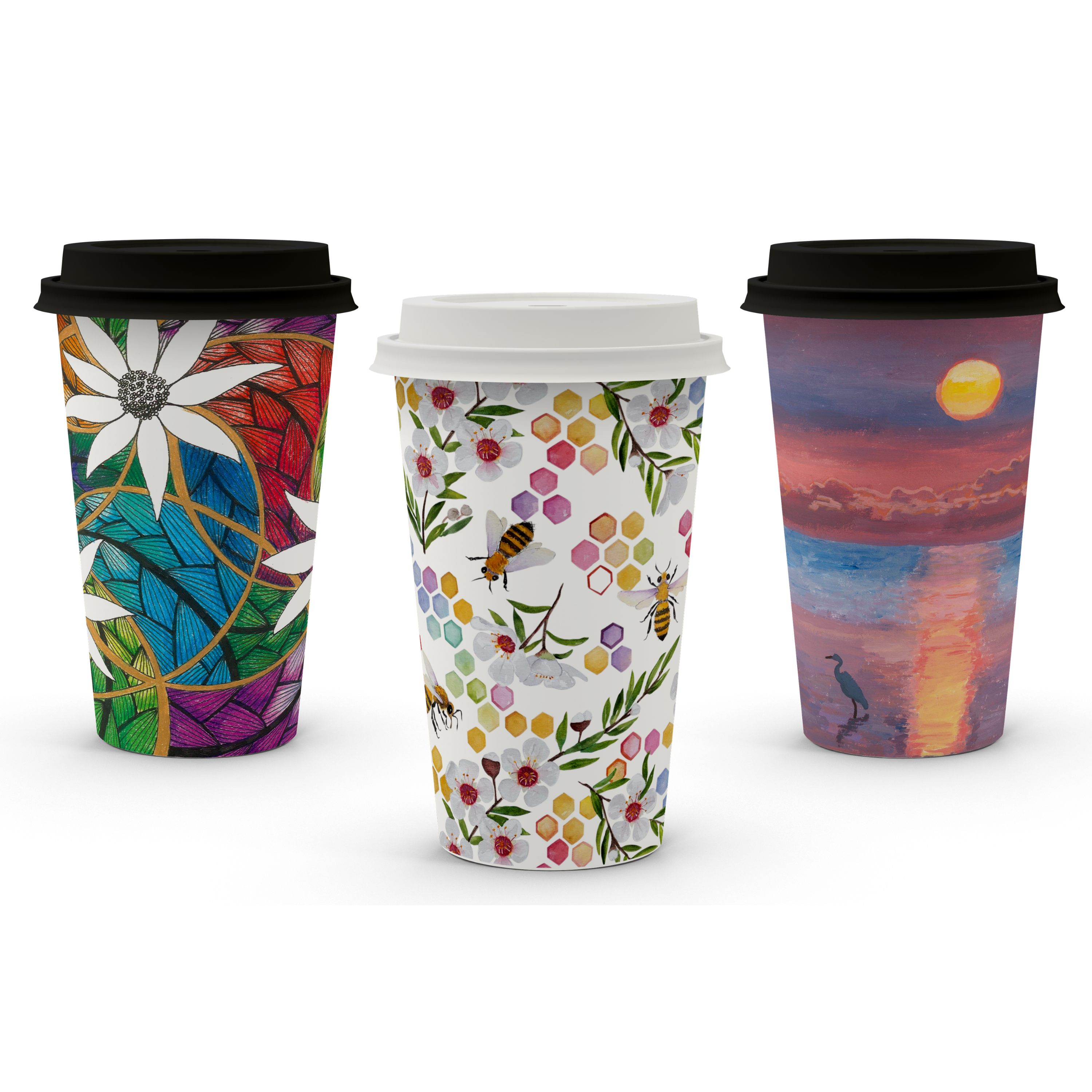 16oz (460ml) NaturalPak Single Wall Trend Cup