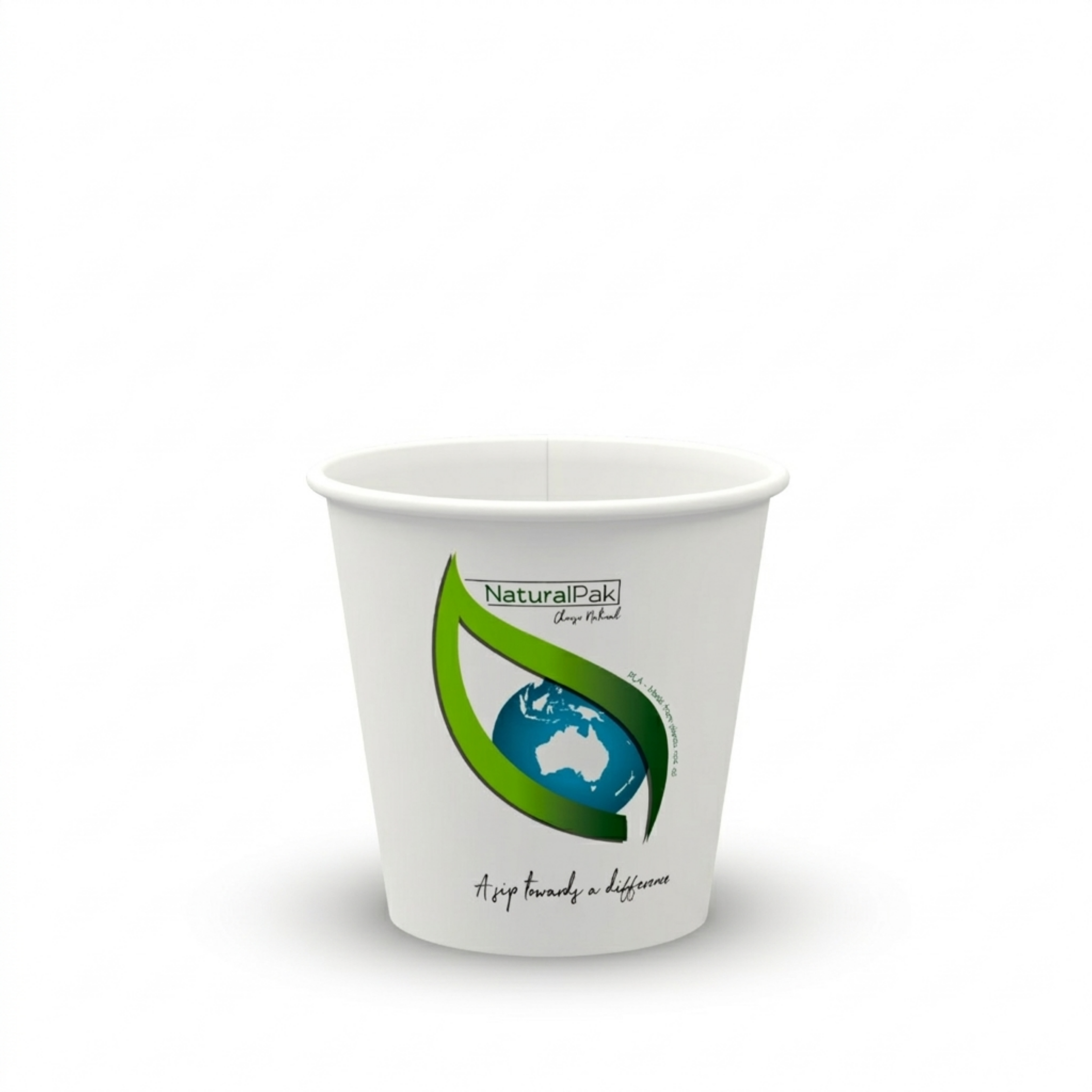 4oz (120ml) White NaturalPak Single Wall Cup