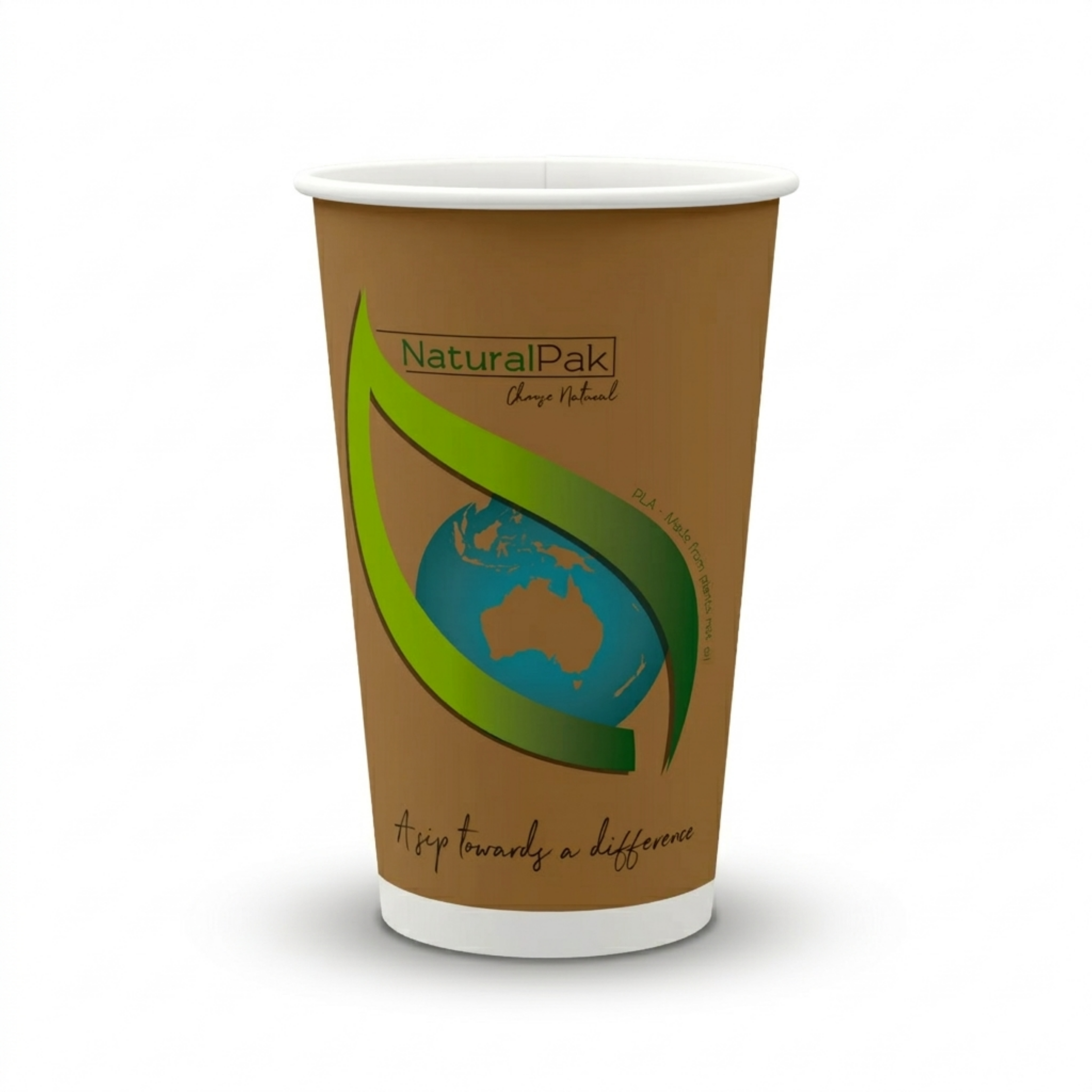 16oz (510ml) Kraft NaturalPak Single Wall Cup