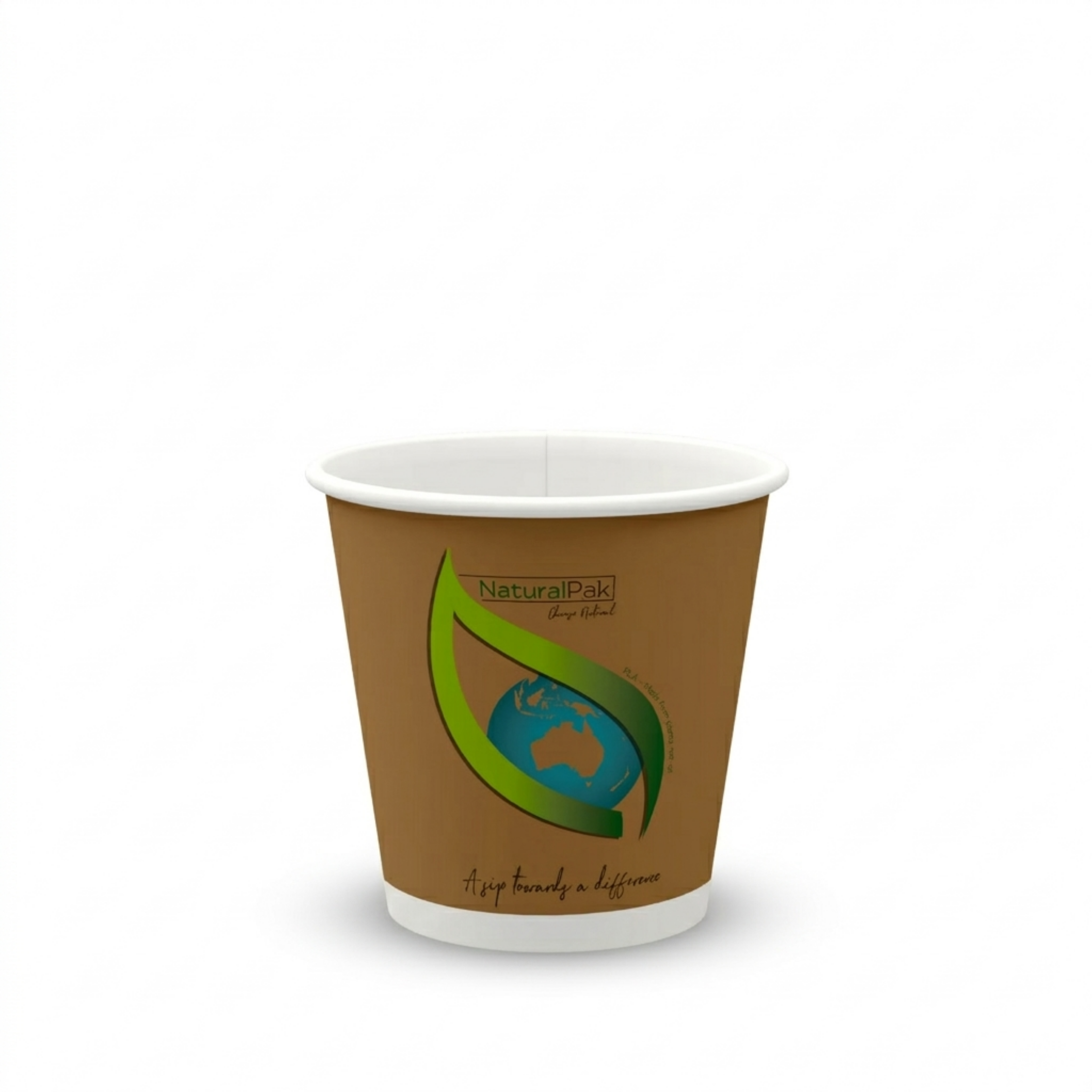 4oz (120ml) Kraft NaturalPak Single Wall Cup