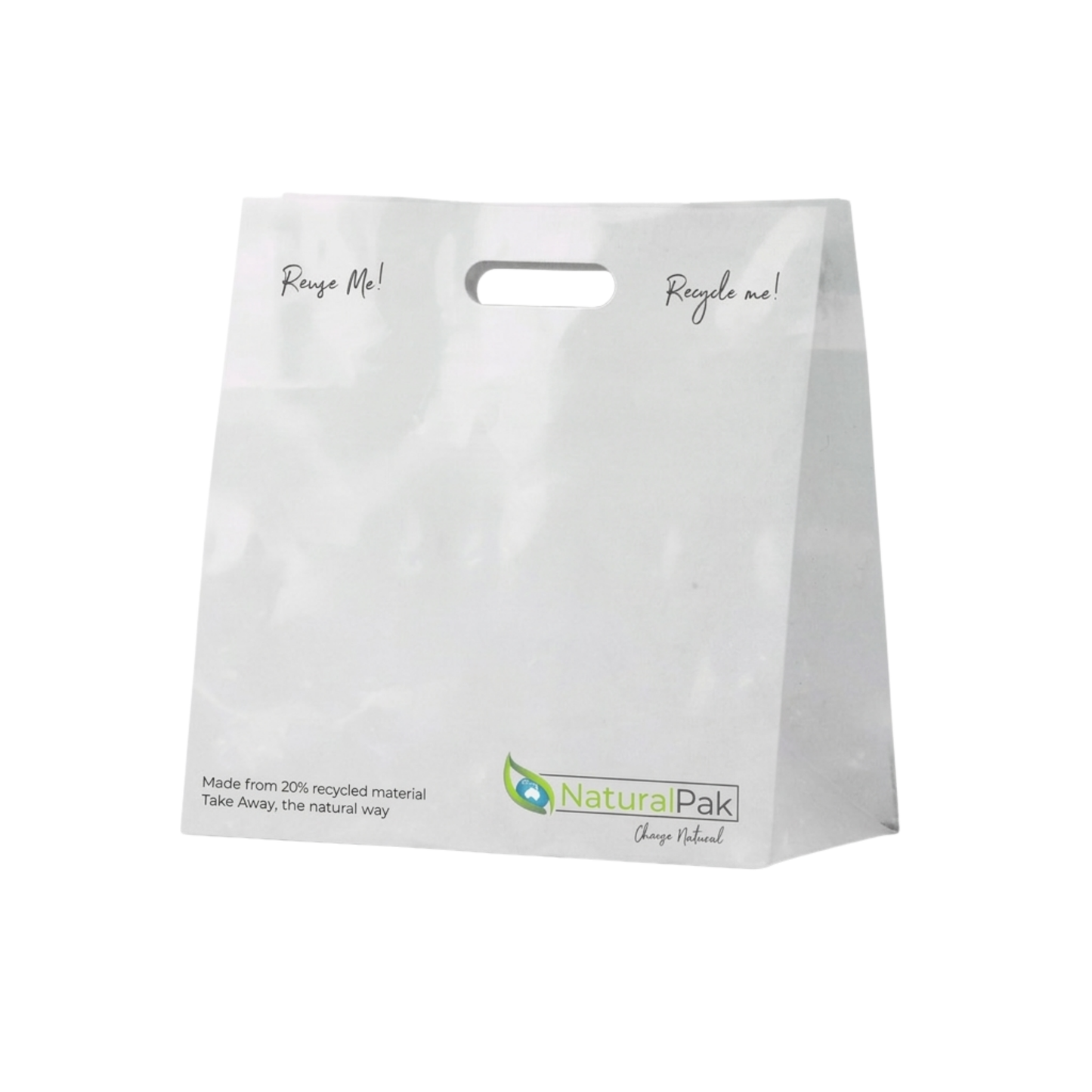 Recyclable white plastic Takeaway Small