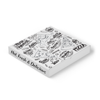 Trend Pizza Slice & Text 13" SF White - 100/Bundle