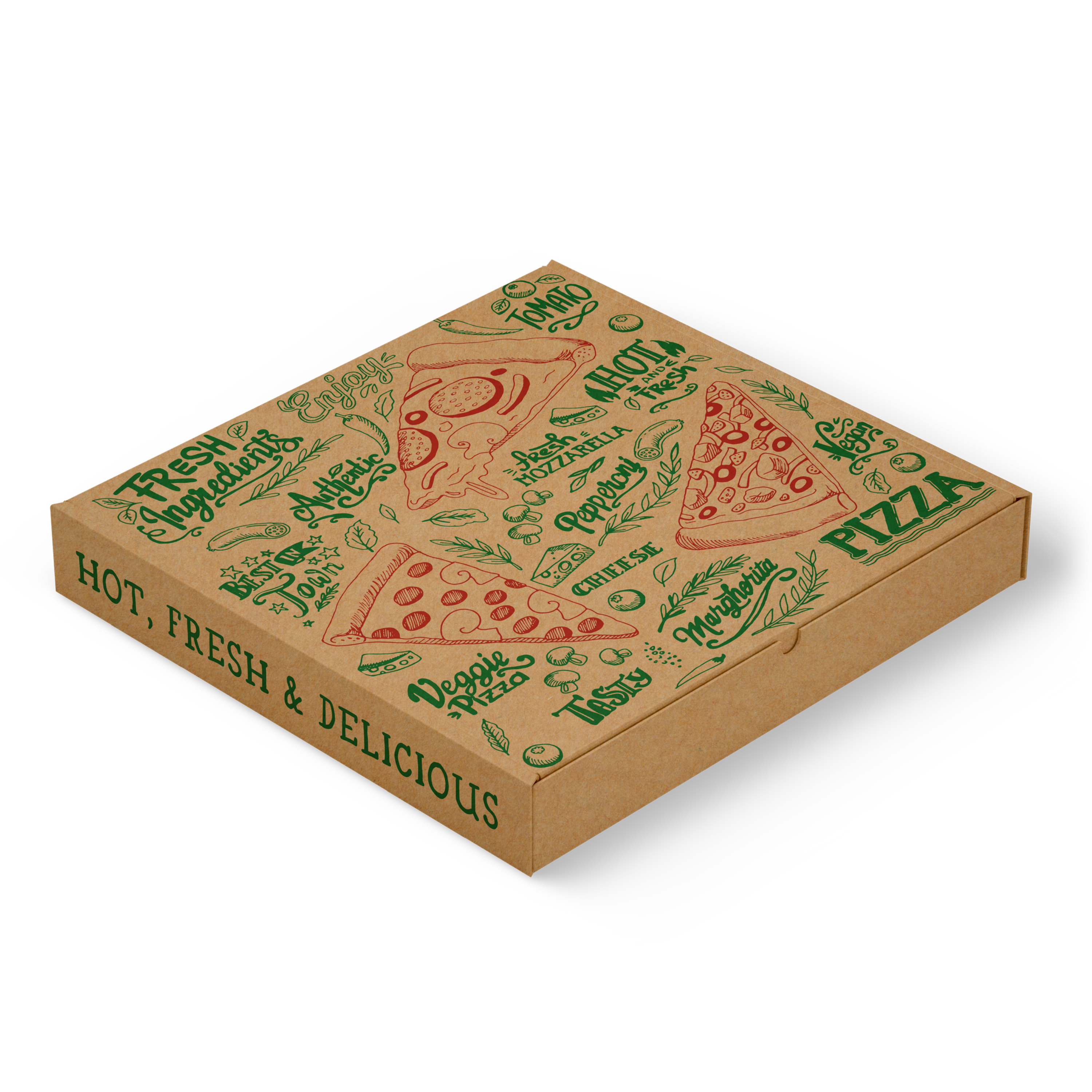 Trend Pizza Slice & Text 15" SF Brown - 50/Bundle