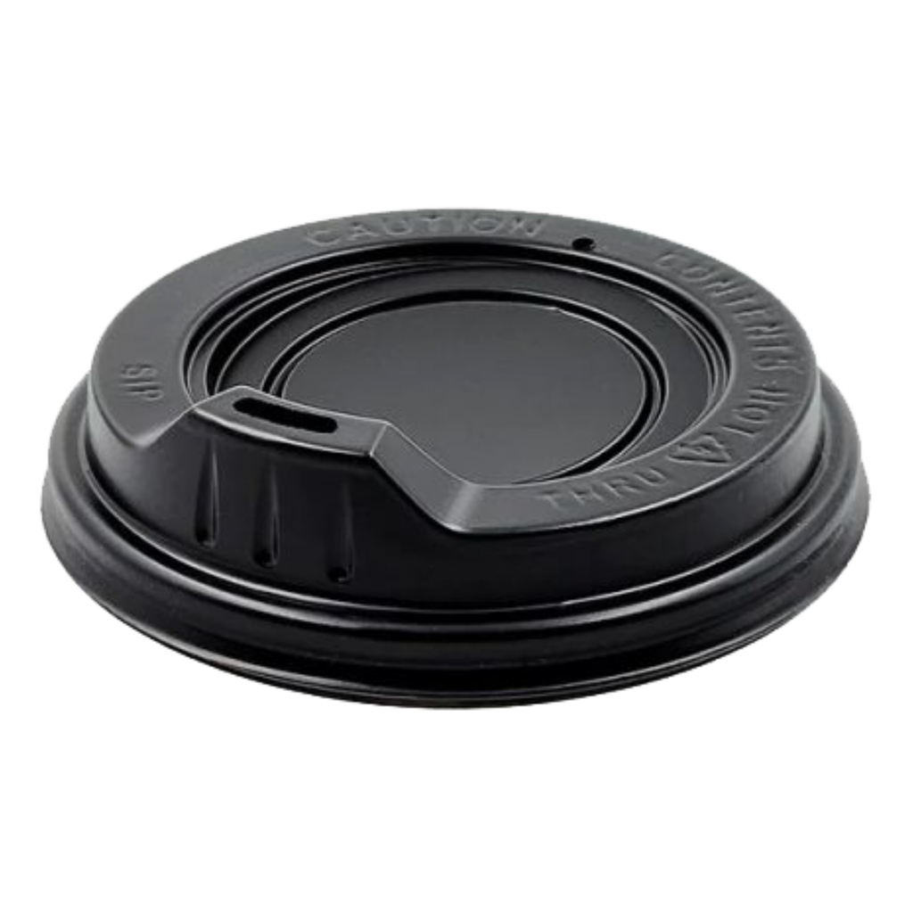 PCW BLACK 90mm Sipper Lids - 1000ctn