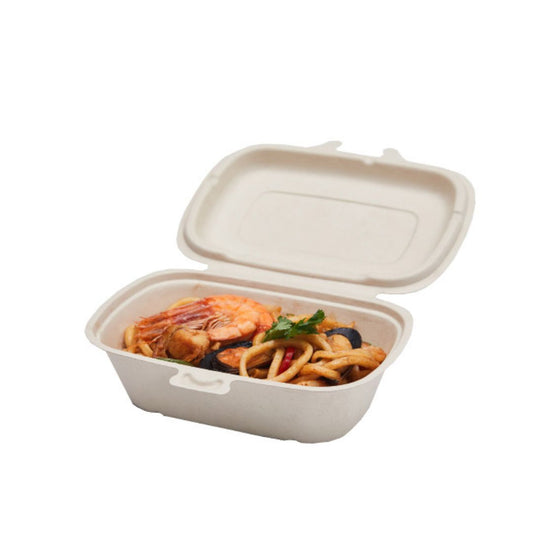 600ml Pulp Hinged Container 300/ctn