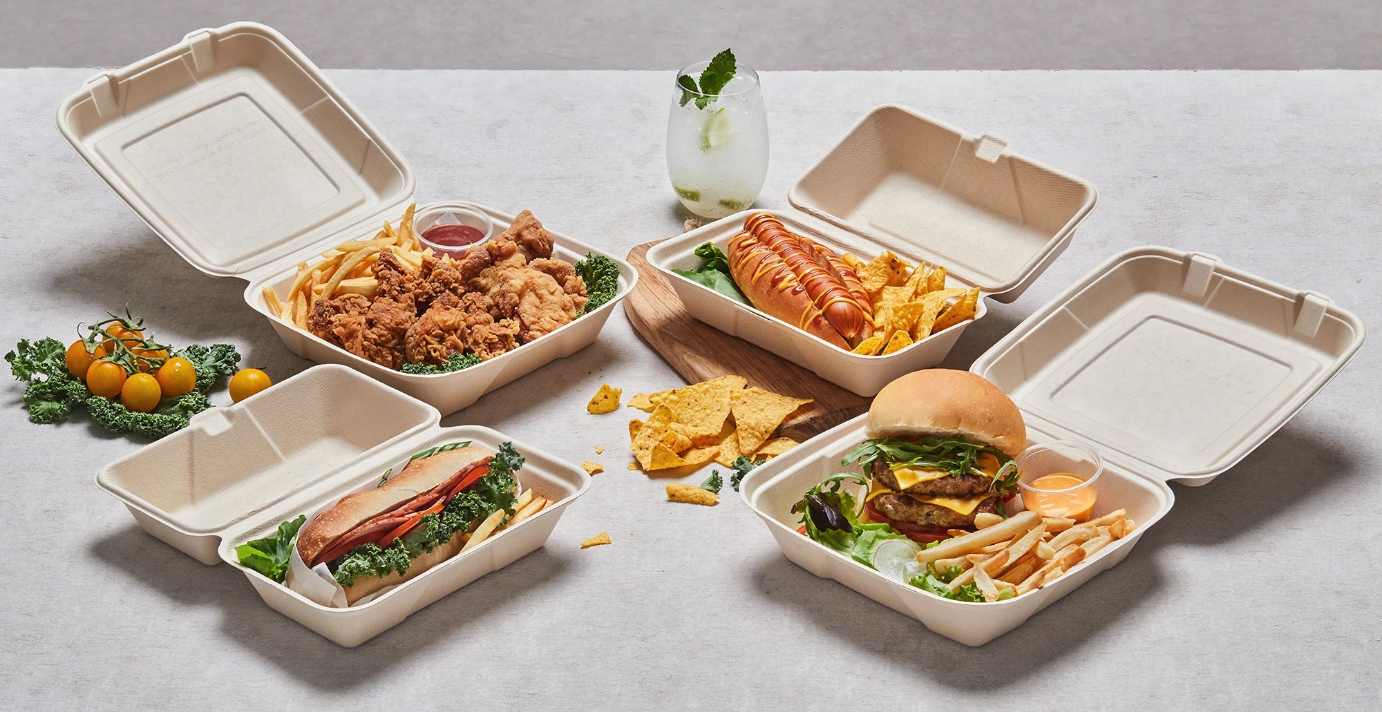 Pulp Hinged Containers