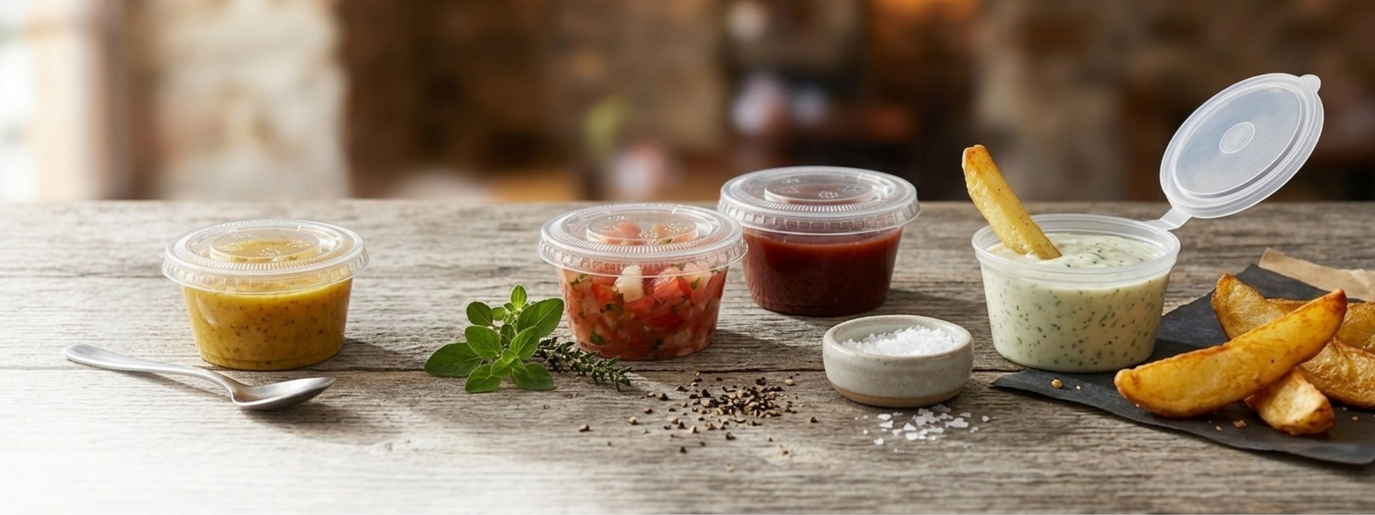 RPET Portion Cups & Lids