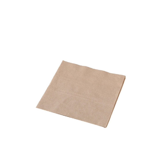 Culinaire 1 Ply Recycled Brown Kraft Lunch Quarter