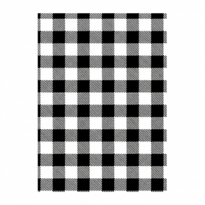 Greaseproof Paper BlackGingham 1/4 Cut (200x330mm)