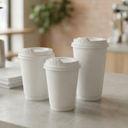 PCW WHITE 80mm Sipper Lids - 1000ctn