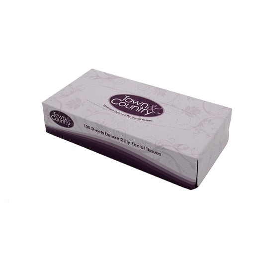 Town & Country Facial Tissues 100's