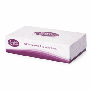 Town & Country Facial Tissues 100's