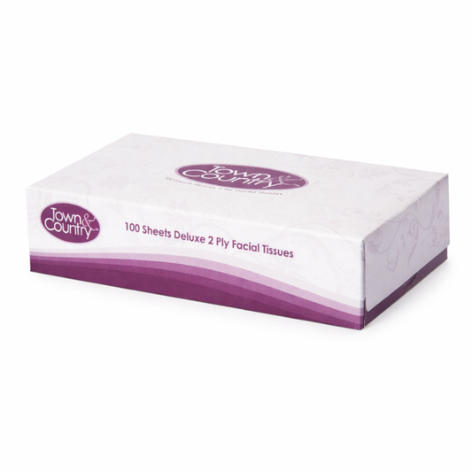 Town & Country Facial Tissues 100's