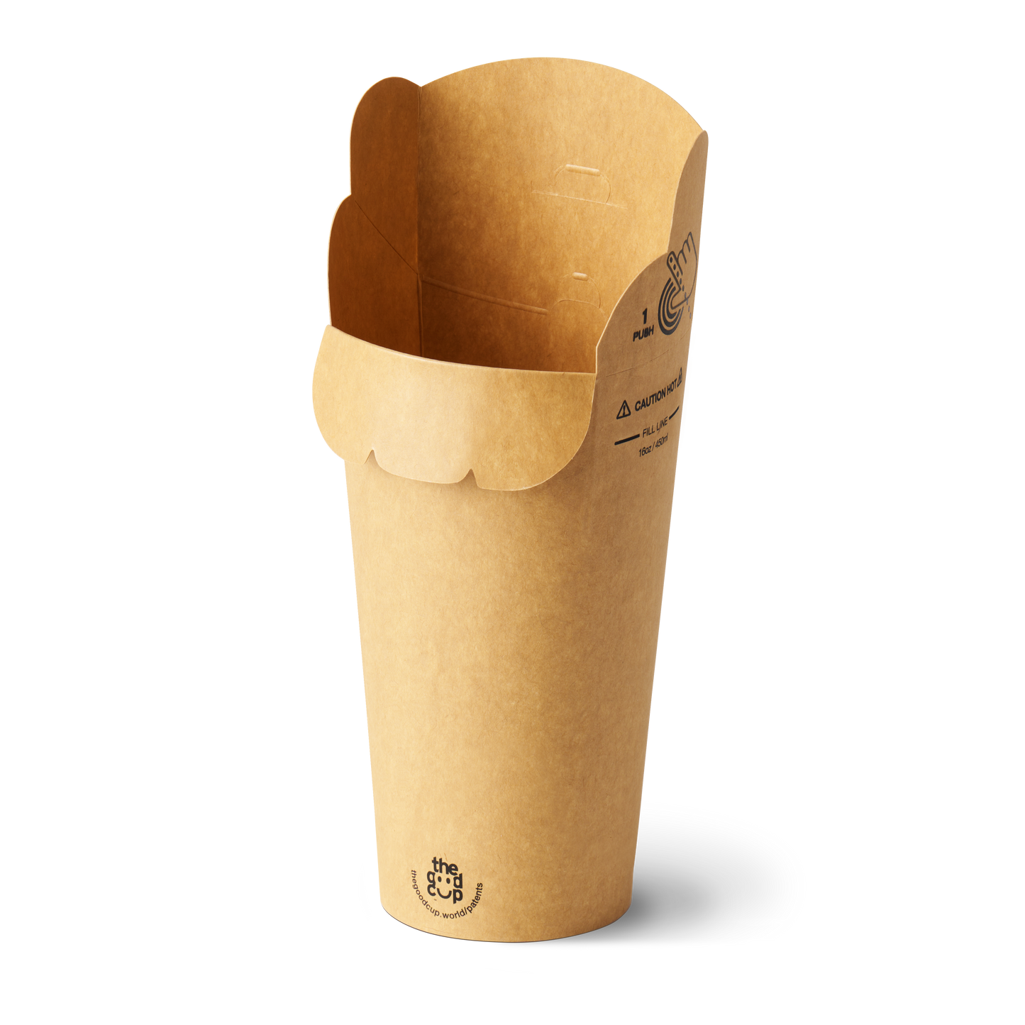 16oz Brown Kraft The Good Cup - 800/Ctn