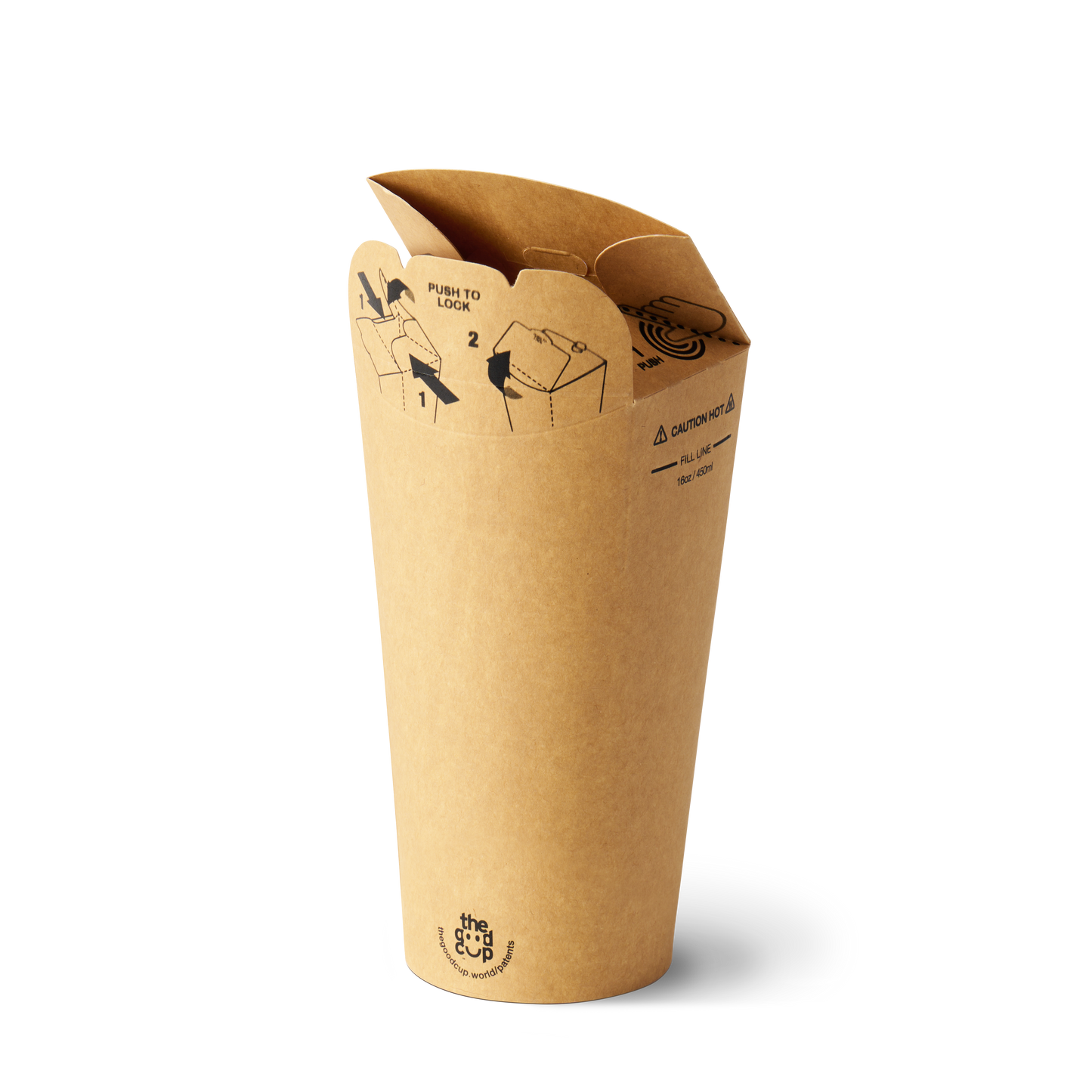 16oz Brown Kraft The Good Cup - 800/Ctn