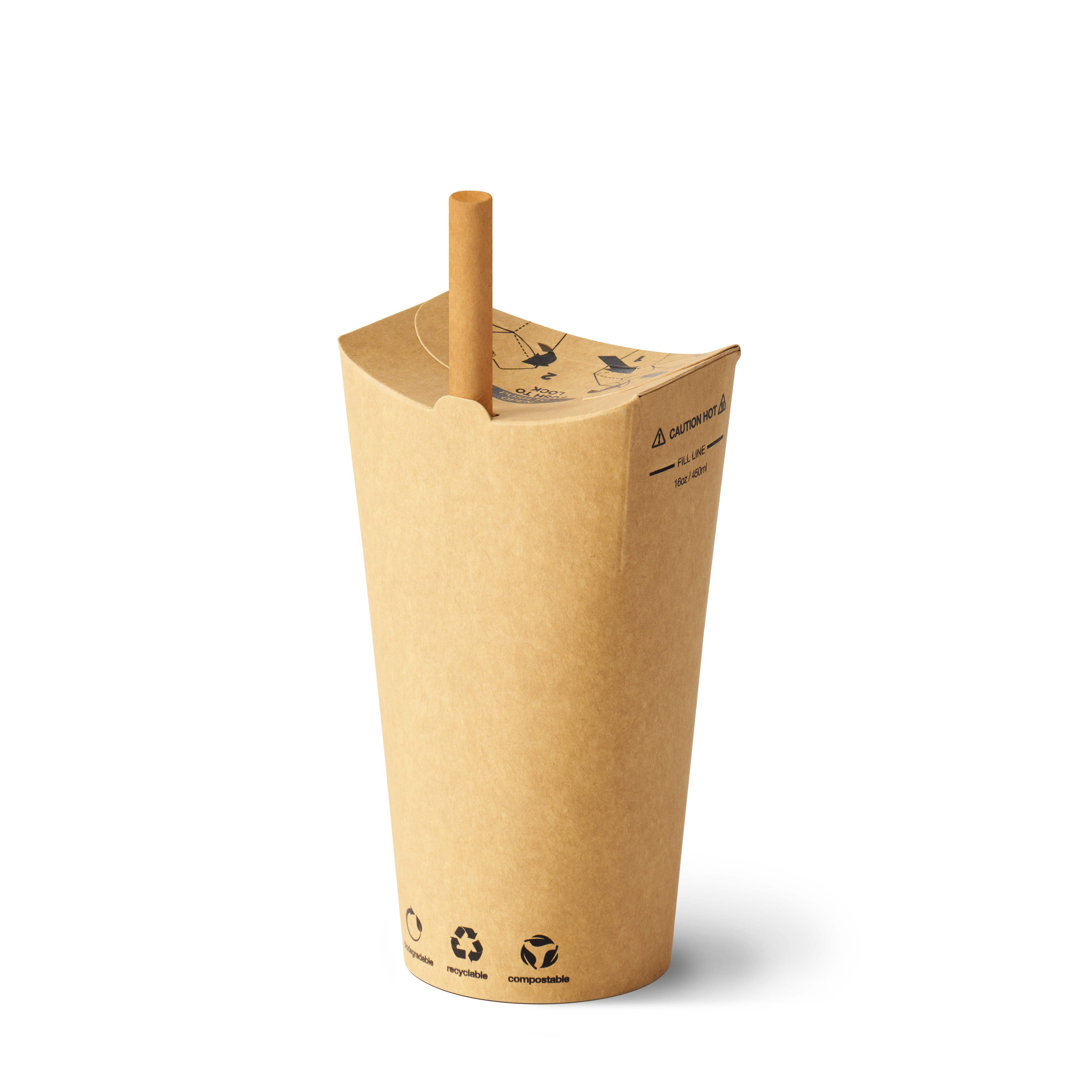 16oz Brown Kraft The Good Cup - 800/Ctn