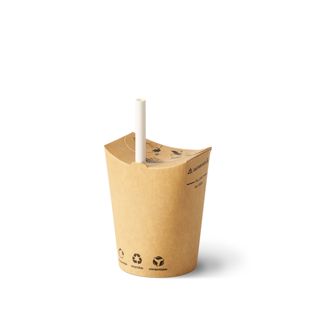 8oz Brown Kraft The Good Cup - 1000/Ctn