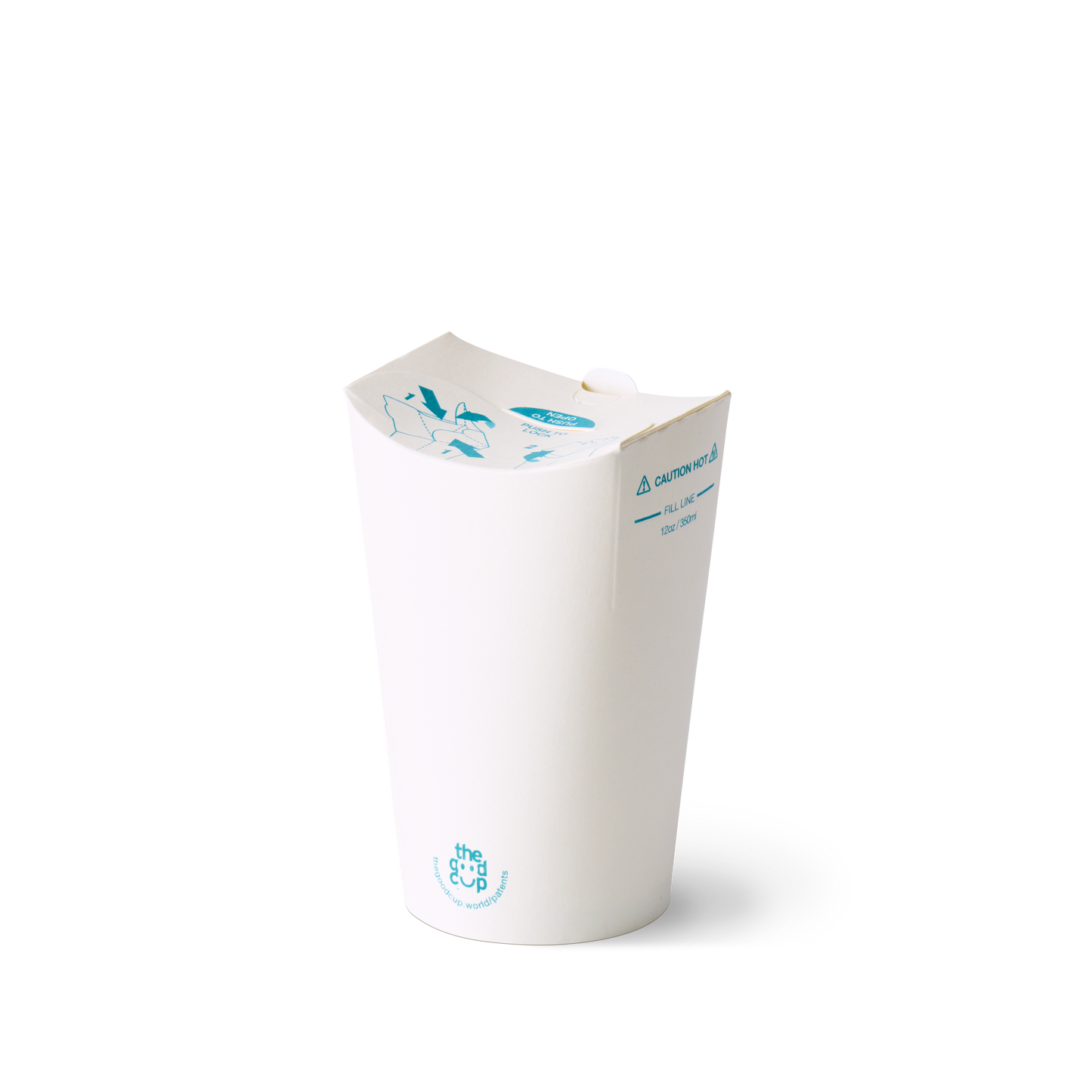 12oz White Kraft The Good Cup - 1000/Ctn