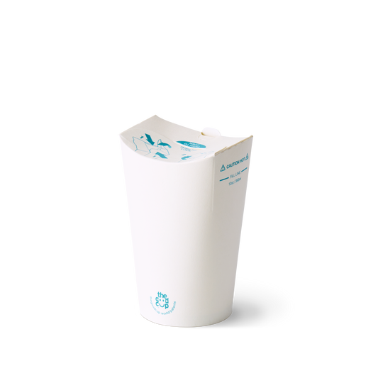 12oz White Kraft The Good Cup - 1000/Ctn