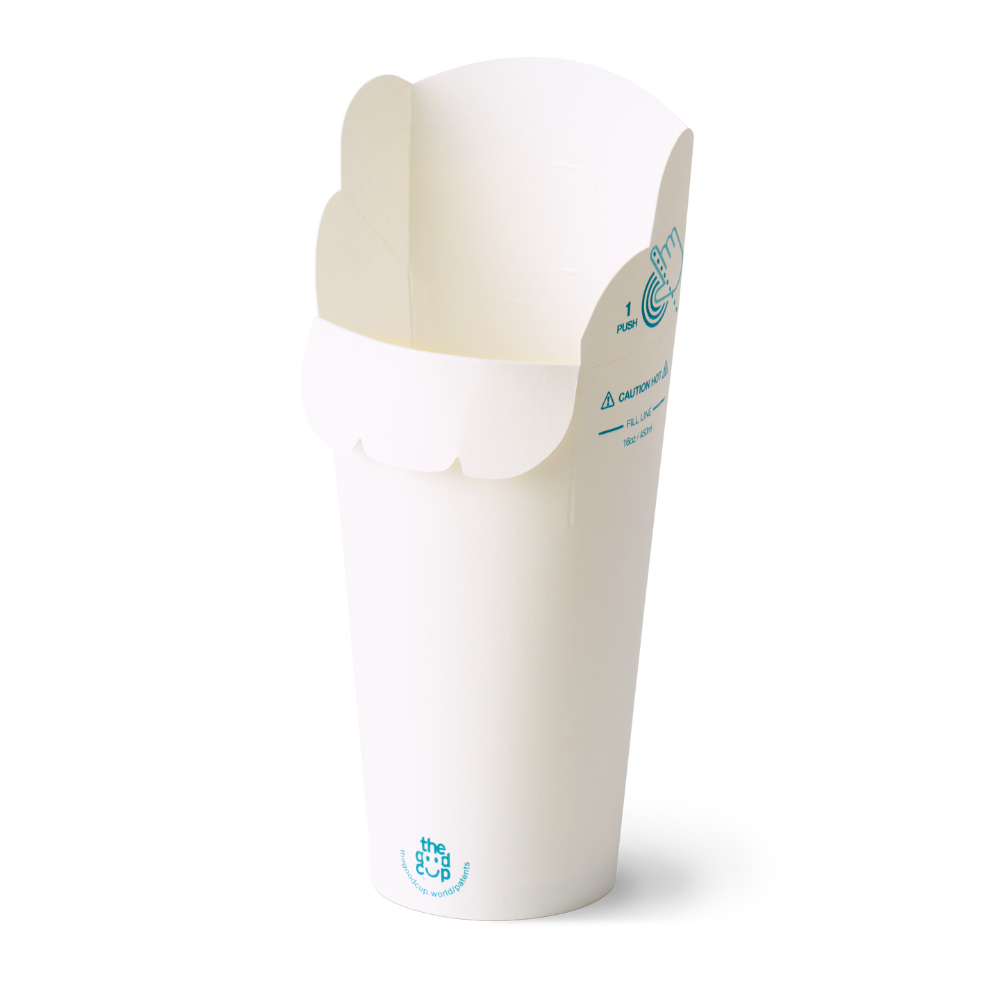 16oz White Kraft The Good Cup - 800/Ctn