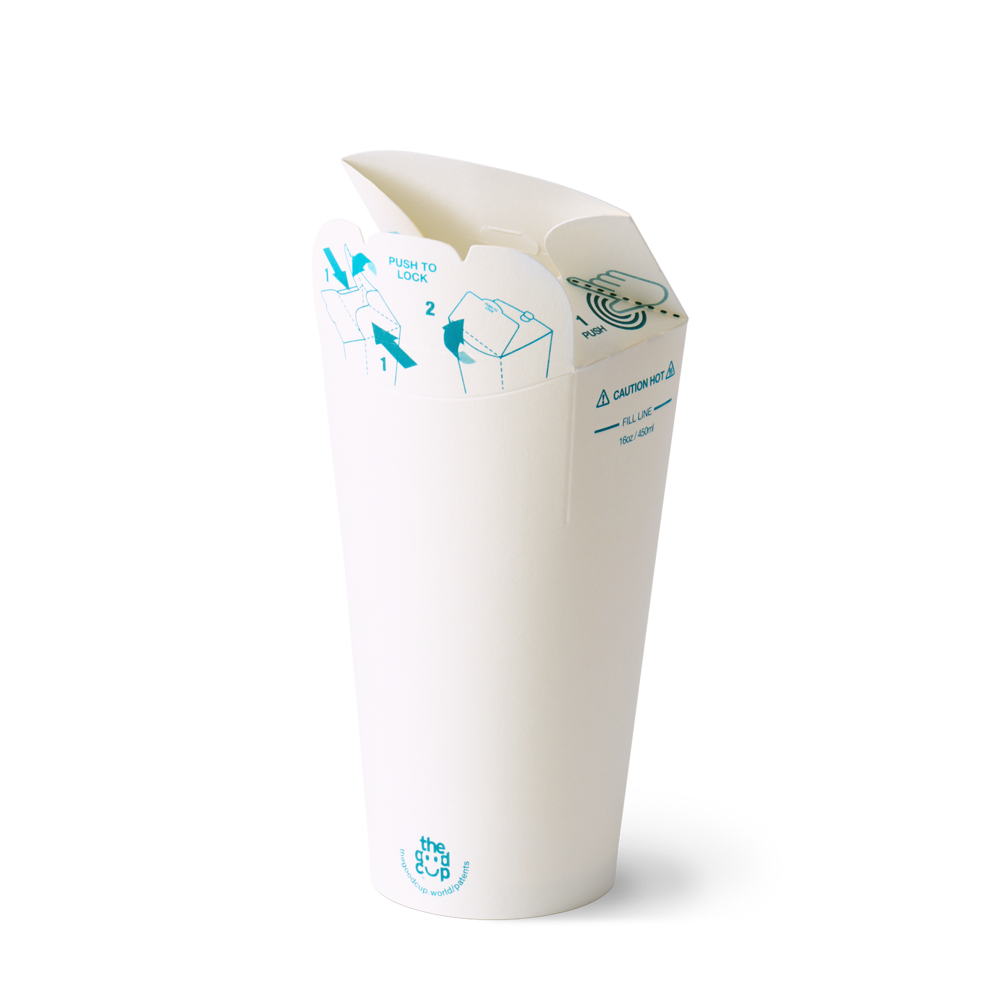 16oz White Kraft The Good Cup - 800/Ctn