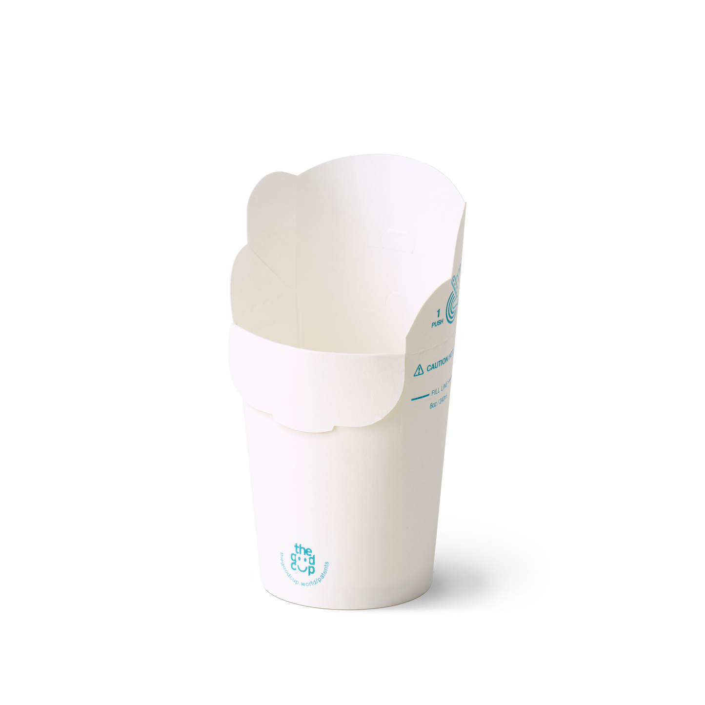 8oz White Kraft The Good Cup - 1000/Ctn