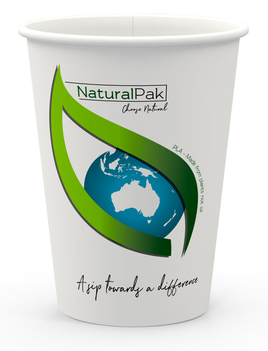 12oz (390ml) White NaturalPak Double Wall Cup