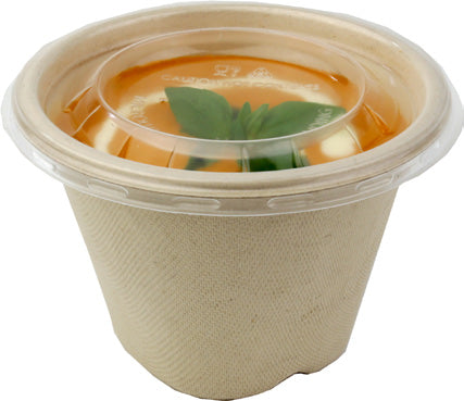 Lid for 08, 12 and 16oz Pulp Soup Cups - 1000/Ctn