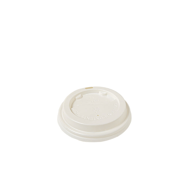 BetaEco Recyclable 80mm Lid, White for 6-8oz Cups