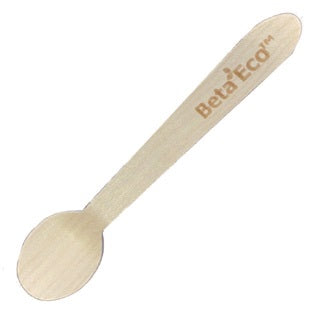 BetaEco Wooden Cutlery Dessert Spoon 1000 (10x100)
