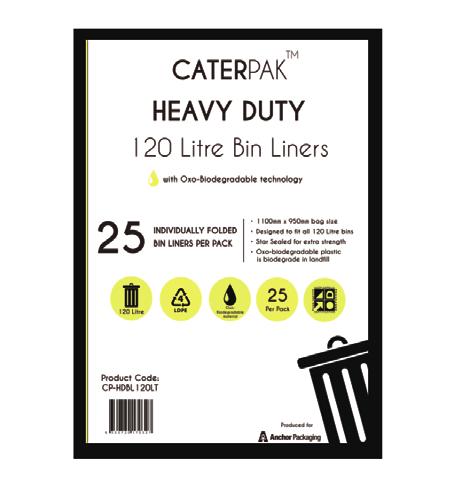CaterPak Heavy Duty Bin Liner 120L (OXO)