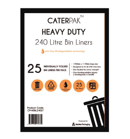 CaterPak Heavy Duty Bin Liner 240L (OXO)