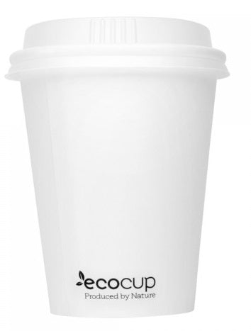 EcoCup Single Wall PLA 6oz White Coffee Cup (80mm)