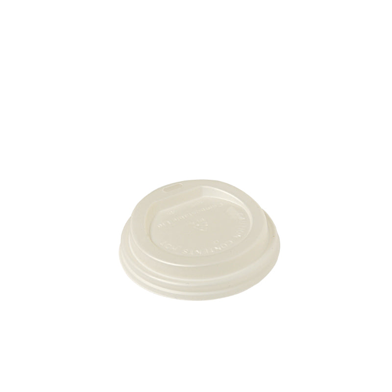 PLA White Compostable Lid (80mm)