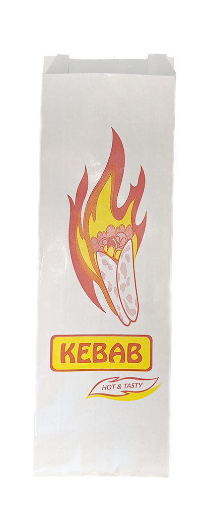 FBK - Printed White Foil Kebab Bag